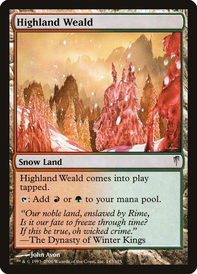 Magic: The Gathering MTG Single Highland Weald [Coldsnap]