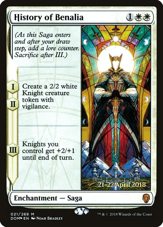 Magic: The Gathering MTG Single History of Benalia  [Dominaria Prerelease Promos]