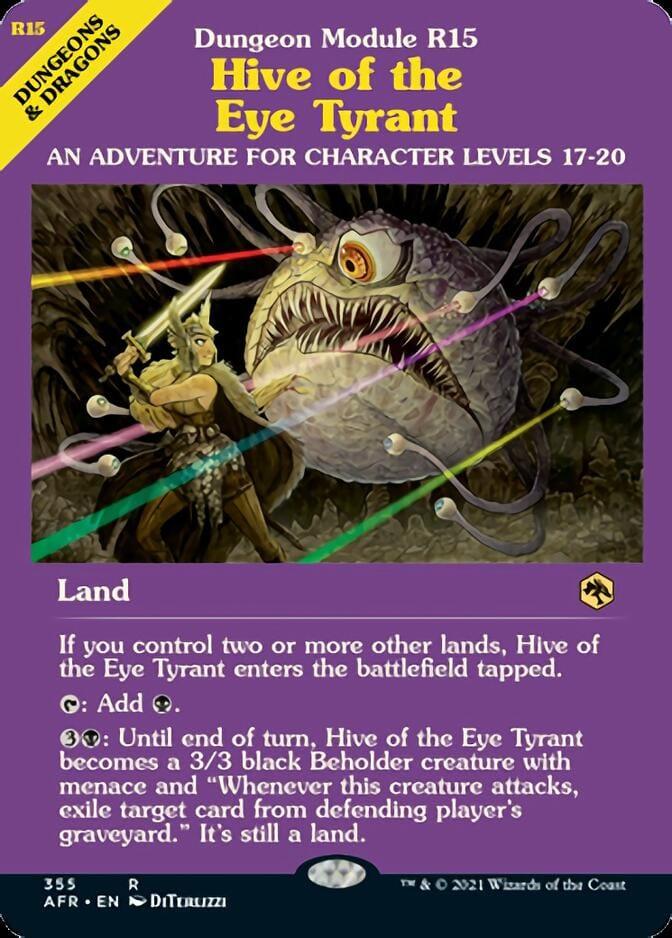 Magic: The Gathering MTG Single Hive of the Eye Tyrant (Dungeon Module) [Dungeons & Dragons: Adventures in the Forgotten Realms]