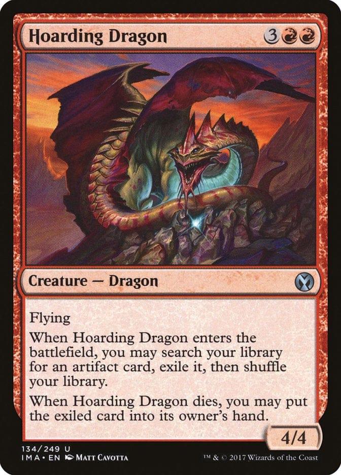 Magic: The Gathering MTG Single Hoarding Dragon [Iconic Masters]