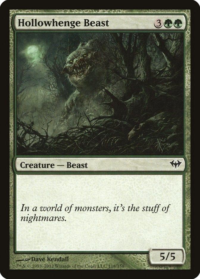 Magic: The Gathering MTG Single Hollowhenge Beast [Dark Ascension]