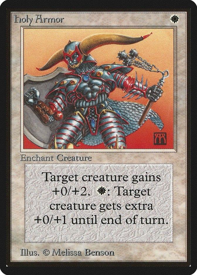 Magic: The Gathering MTG Single Holy Armor [Limited Edition Beta]