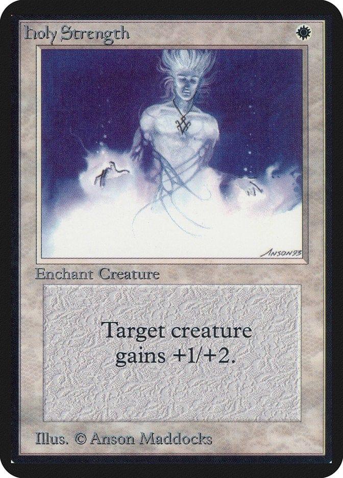 Magic: The Gathering MTG Single Holy Strength [Limited Edition Alpha]