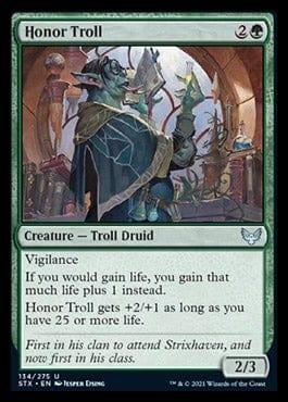 Magic: The Gathering MTG Single Honor Troll [Strixhaven: School of Mages]