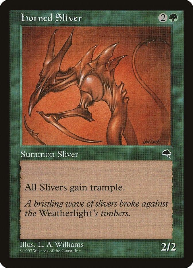 Magic: The Gathering MTG Single Horned Sliver [Tempest]