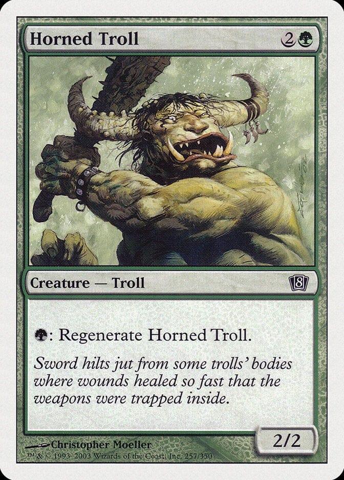 Magic: The Gathering MTG Single Horned Troll [Eighth Edition]