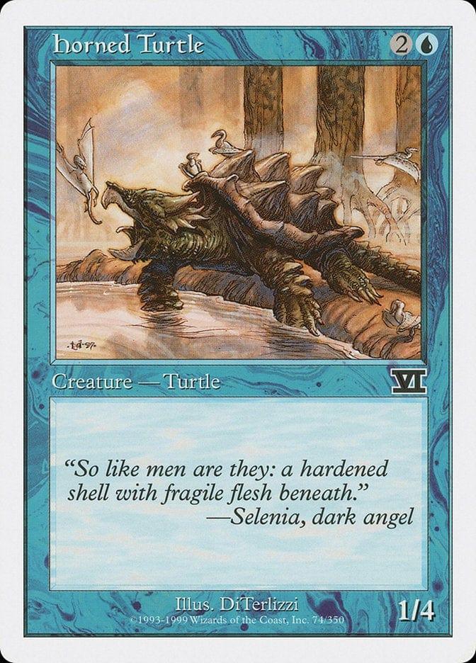 Magic: The Gathering MTG Single Horned Turtle [Classic Sixth Edition]