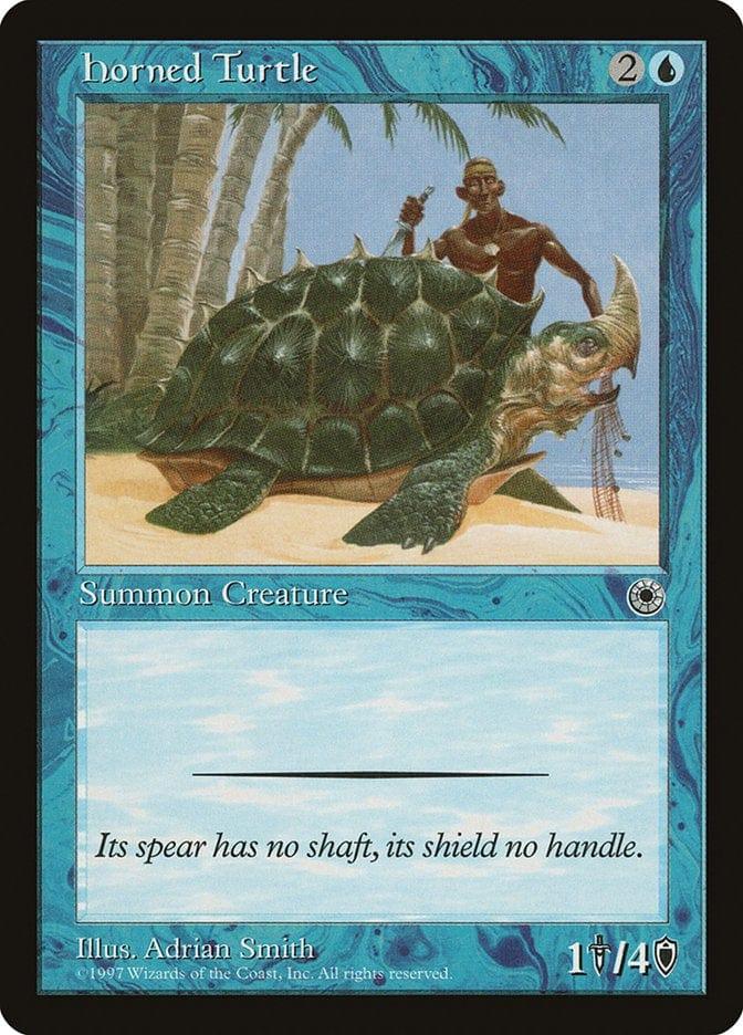 Magic: The Gathering MTG Single Horned Turtle [Portal]