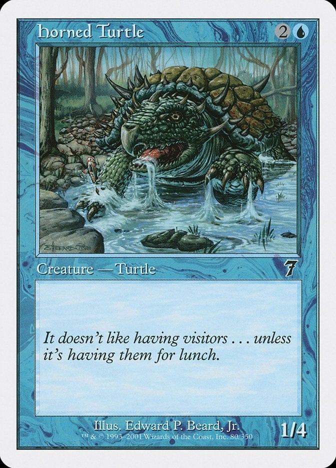 Magic: The Gathering MTG Single Horned Turtle [Seventh Edition]