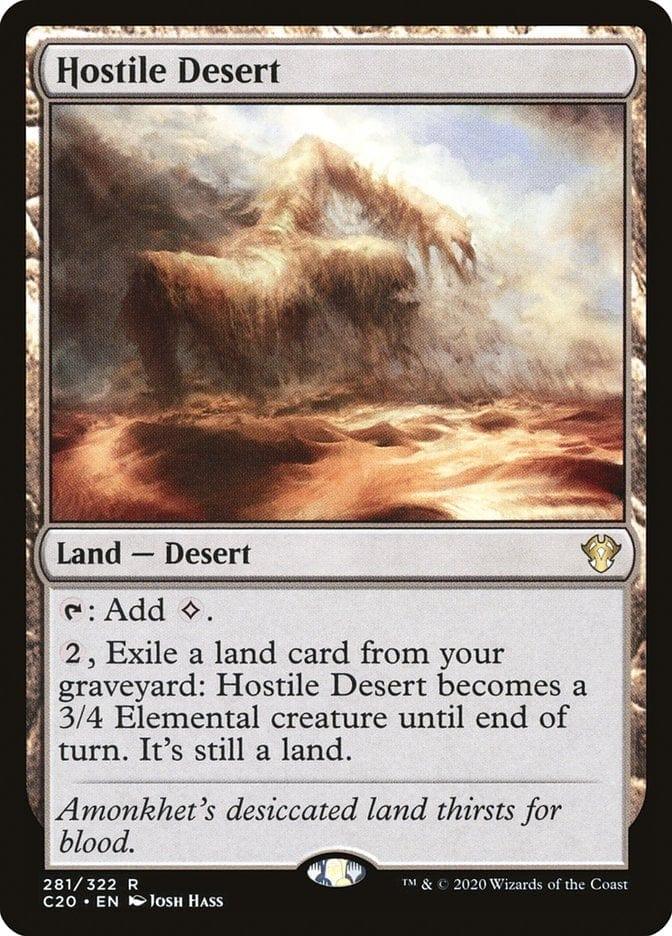 Magic: The Gathering MTG Single Hostile Desert [Commander 2020]
