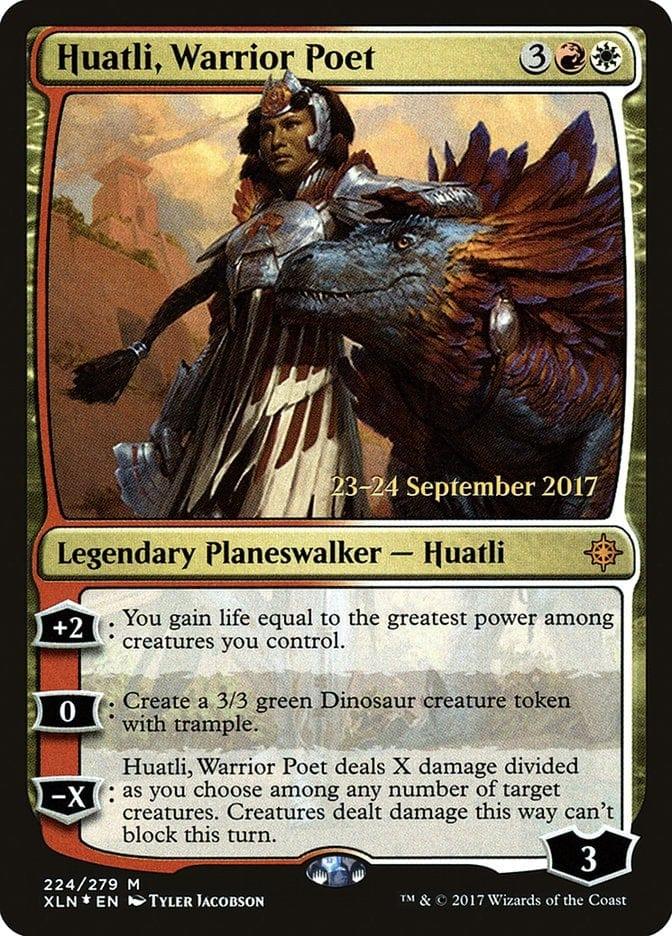 Magic: The Gathering MTG Single Huatli, Warrior Poet  [Ixalan Prerelease Promos]