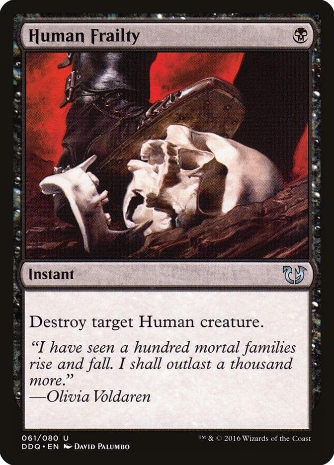 Magic: The Gathering MTG Single Human Frailty [Duel Decks: Blessed vs. Cursed]