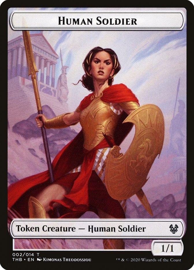 Magic: The Gathering MTG Single Human Soldier [Theros Beyond Death Tokens]
