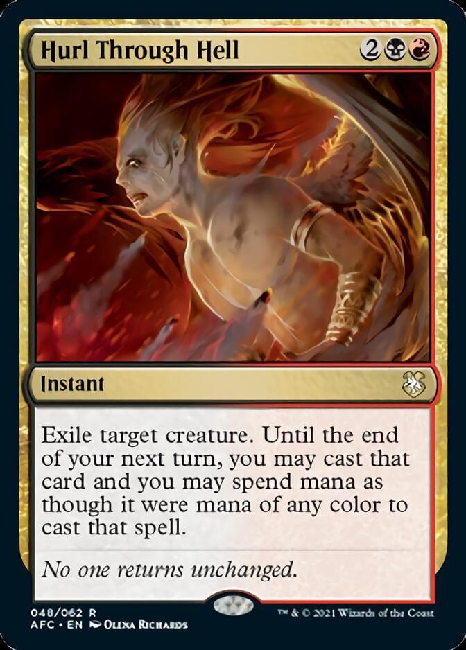 Magic: The Gathering MTG Single Hurl Through Hell [Dungeons & Dragons: Adventures in the Forgotten Realms Commander]