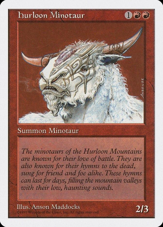 Magic: The Gathering MTG Single Hurloon Minotaur [Fifth Edition]
