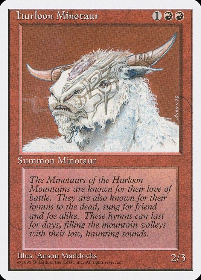 Magic: The Gathering MTG Single Hurloon Minotaur [Fourth Edition]