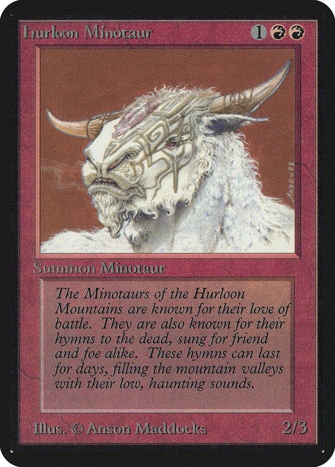 Magic: The Gathering MTG Single Hurloon Minotaur [Limited Edition Alpha]