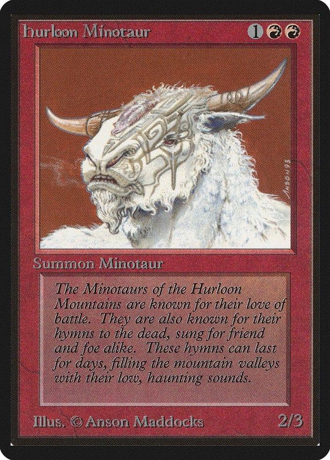 Magic: The Gathering MTG Single Hurloon Minotaur [Limited Edition Beta]