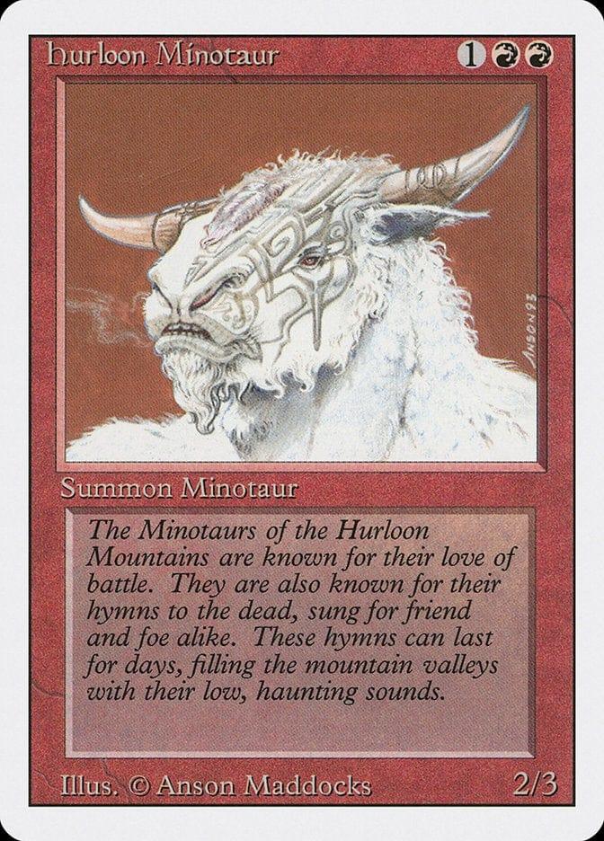 Magic: The Gathering MTG Single Hurloon Minotaur [Revised Edition]
