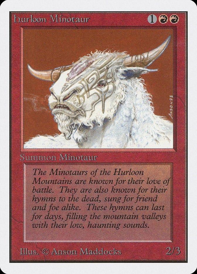 Magic: The Gathering MTG Single Hurloon Minotaur [Unlimited Edition]