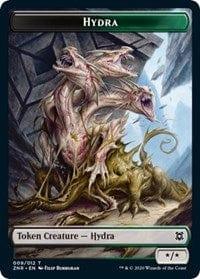 Magic: The Gathering MTG Single Hydra // Illusion Double-sided Token [Zendikar Rising]
