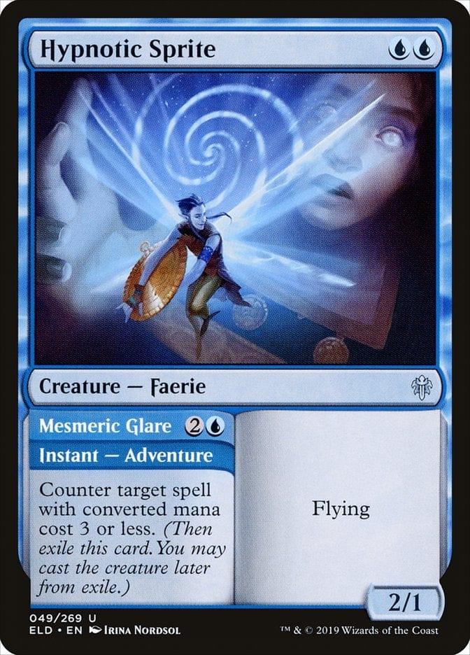 Magic: The Gathering MTG Single Hypnotic Sprite // Mesmeric Glare [Throne of Eldraine]