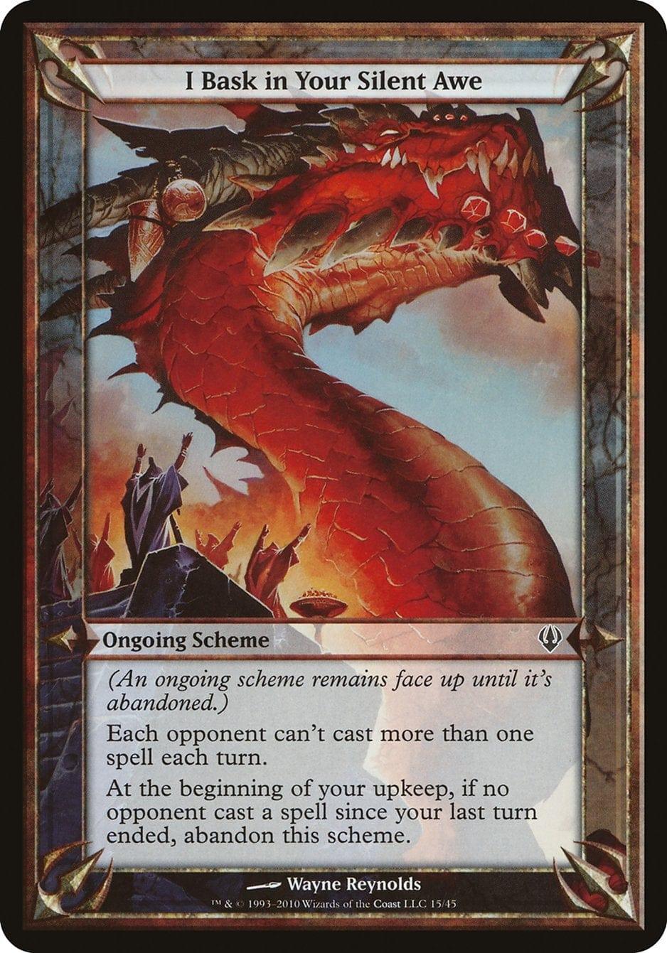 Magic: The Gathering MTG Single I Bask in Your Silent Awe (Schemes) [Archenemy Schemes]