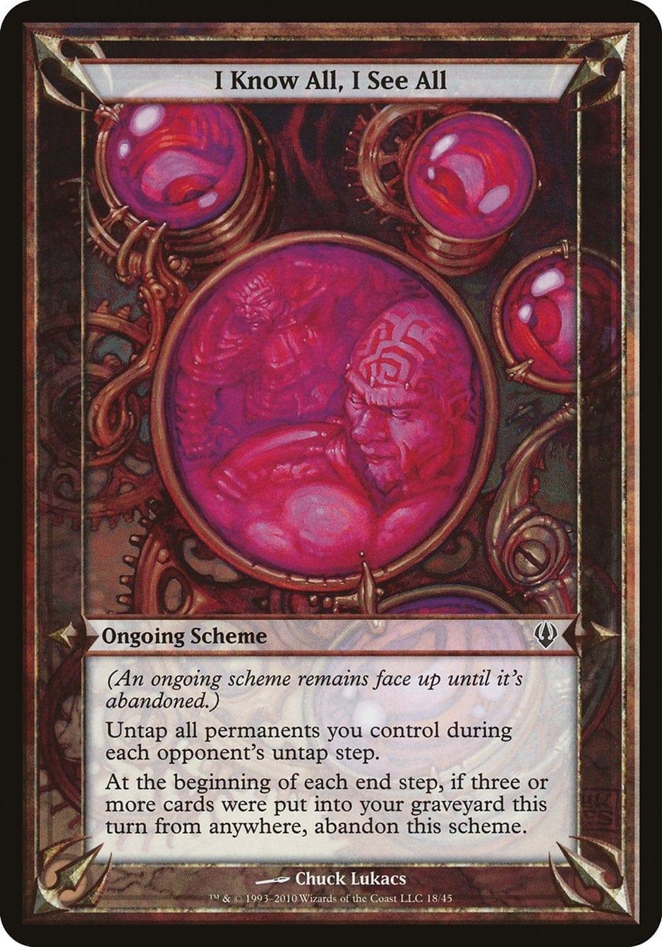 Magic: The Gathering MTG Single I Know All, I See All (Schemes) [Archenemy Schemes]