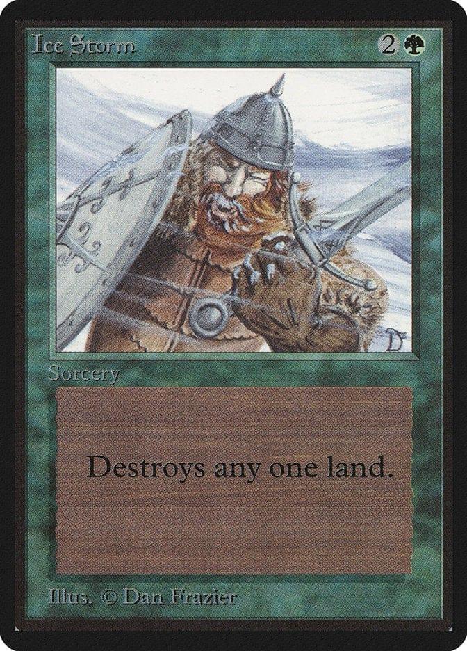 Magic: The Gathering MTG Single Ice Storm [Limited Edition Beta]