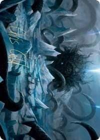 Magic: The Gathering MTG Single Icebreaker Kraken Art Card (Gold-Stamped Signature) [Kaldheim: Art Series]
