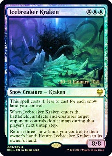 Magic: The Gathering MTG Single Icebreaker Kraken  [Kaldheim Prerelease Promos]
