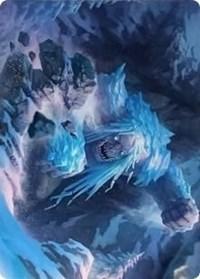 Magic: The Gathering MTG Single Icehide Troll Art Card [Kaldheim: Art Series]