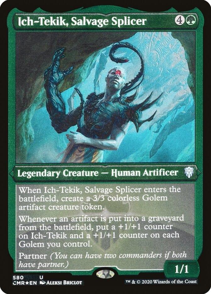 Magic: The Gathering MTG Single Ich-Tekik, Salvage Splicer [Commander Legends Etched]