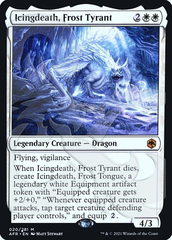 Magic: The Gathering MTG Single Icingdeath, Frost Tyrant (Ampersand Promo) [Dungeons & Dragons: Adventures in the Forgotten Realms Promos]