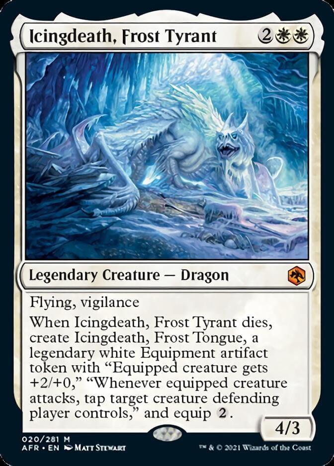 Magic: The Gathering MTG Single Icingdeath, Frost Tyrant [Dungeons & Dragons: Adventures in the Forgotten Realms]