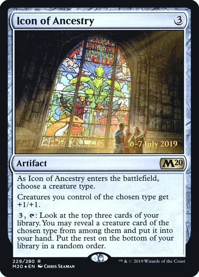 Magic: The Gathering MTG Single Icon of Ancestry  [Core Set 2020 Prerelease Promos]