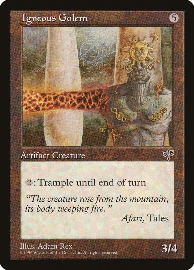 Magic: The Gathering MTG Single Igneous Golem [Mirage]