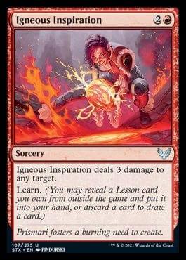 Magic: The Gathering MTG Single Igneous Inspiration [Strixhaven: School of Mages]