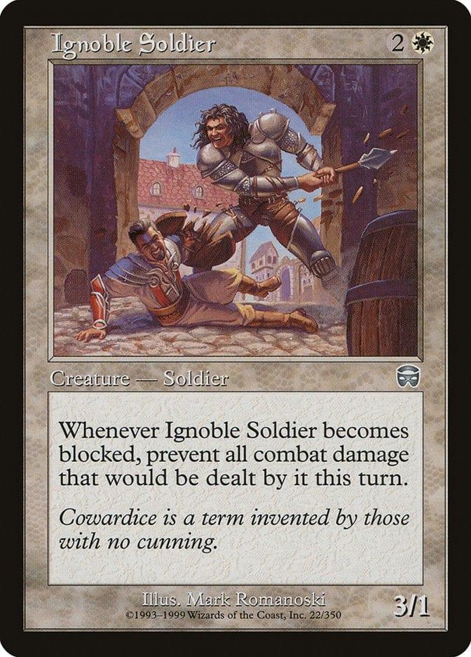 Magic: The Gathering MTG Single Ignoble Soldier [Mercadian Masques]