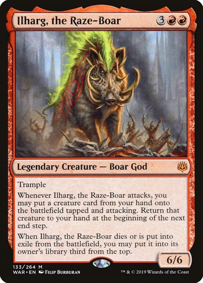Magic: The Gathering MTG Single Ilharg, the Raze-Boar [War of the Spark]