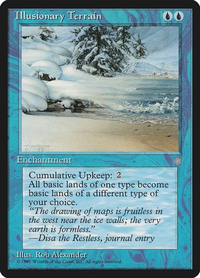 Magic: The Gathering MTG Single Illusionary Terrain [Ice Age]