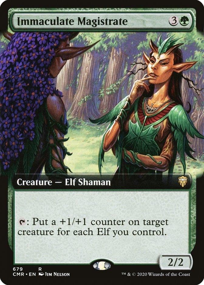 Magic: The Gathering MTG Single Immaculate Magistrate (Extended) [Commander Legends Extended]