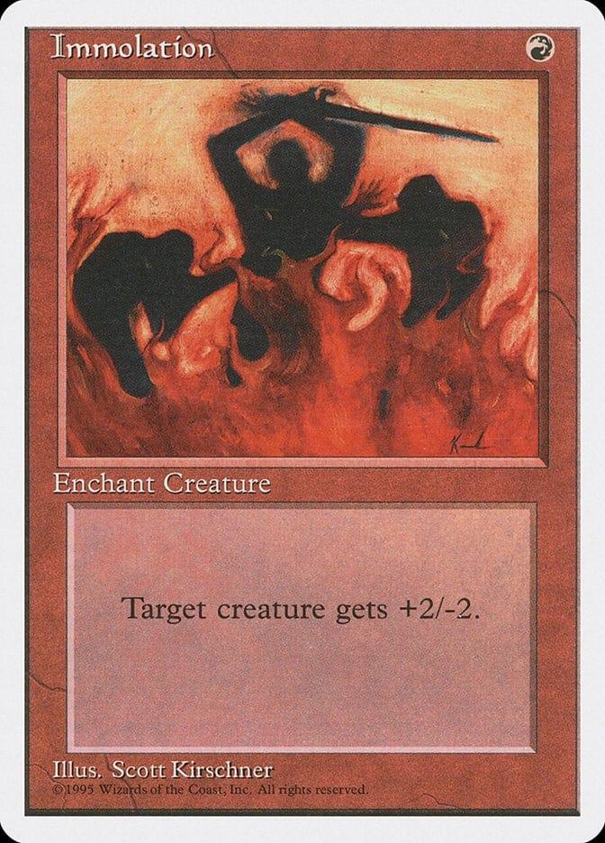 Magic: The Gathering MTG Single Immolation [Fourth Edition]