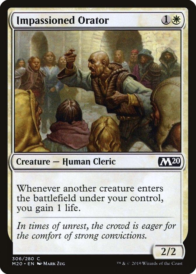 Magic: The Gathering MTG Single Impassioned Orator [Core Set 2020]