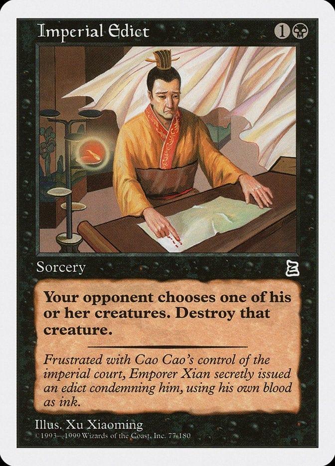 Magic: The Gathering MTG Single Imperial Edict [Portal Three Kingdoms]