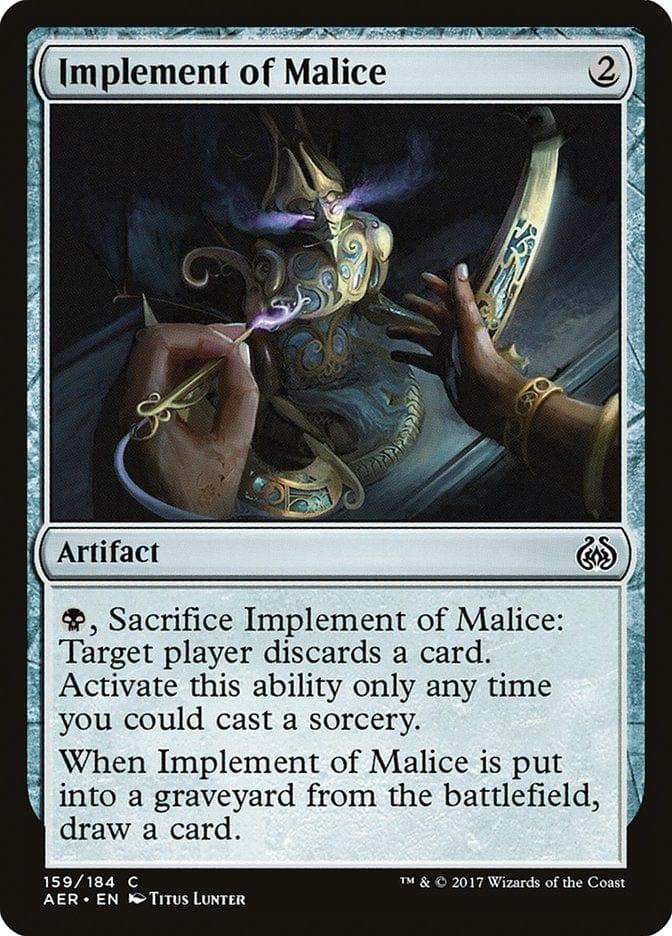 Magic: The Gathering MTG Single Implement of Malice [Aether Revolt]