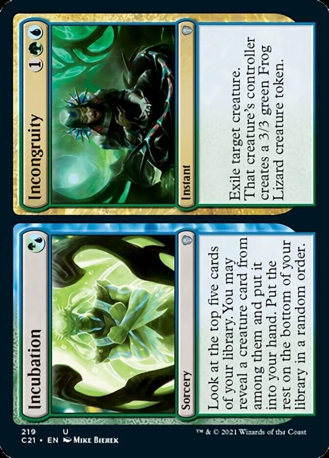 Magic: The Gathering MTG Single Incubation // Incongruity [Commander 2021]