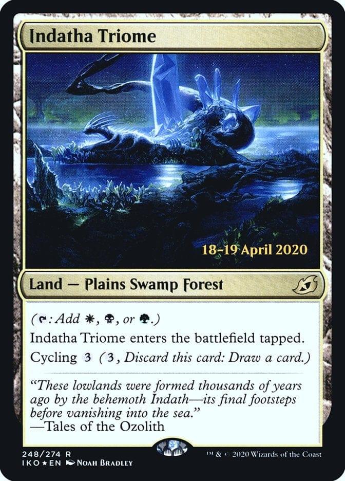 Magic: The Gathering MTG Single Indatha Triome  [Ikoria: Lair of Behemoths Prerelease Promos]