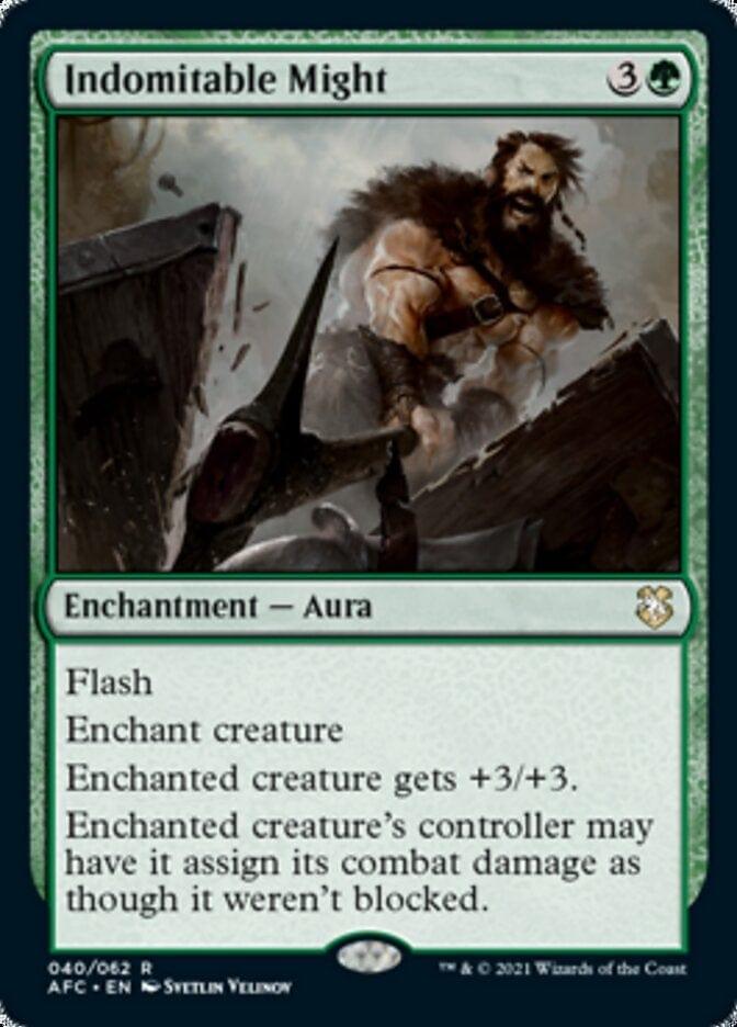 Magic: The Gathering MTG Single Indomitable Might [Dungeons & Dragons: Adventures in the Forgotten Realms Commander]