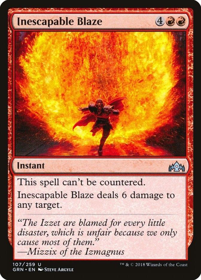 Magic: The Gathering MTG Single Inescapable Blaze [Guilds of Ravnica]